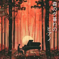 森の夕暮れのピアノ